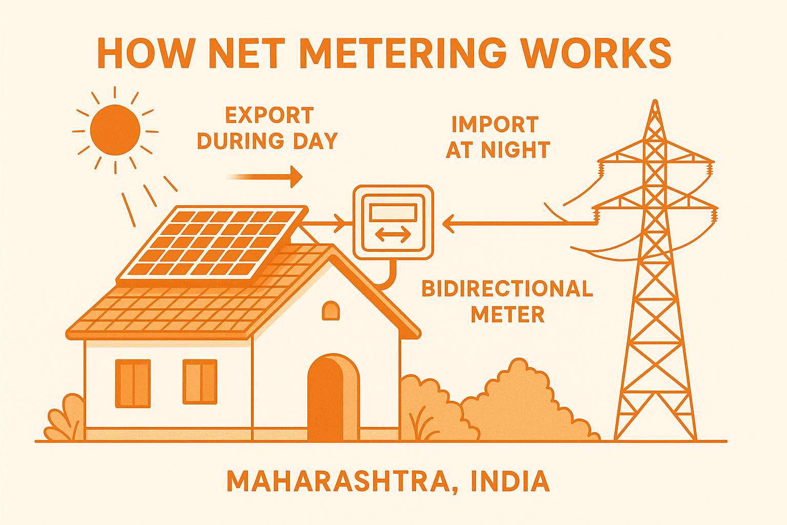Net metering diagram